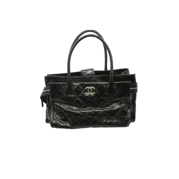🔥 Chanel Portobello ZIP tote BLACK Glazed Quilted Leather Free Shipping 🔥 - Picture 1 of 11